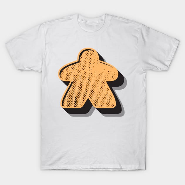 Retro Board Game Meeple T-Shirt by Beam Geeks